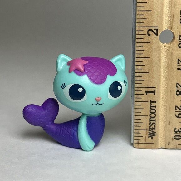 Gabbys Dollhouse Netflix Mini Action Figure Pet Mermaid MerCat Figurine - Picture 2 of 5